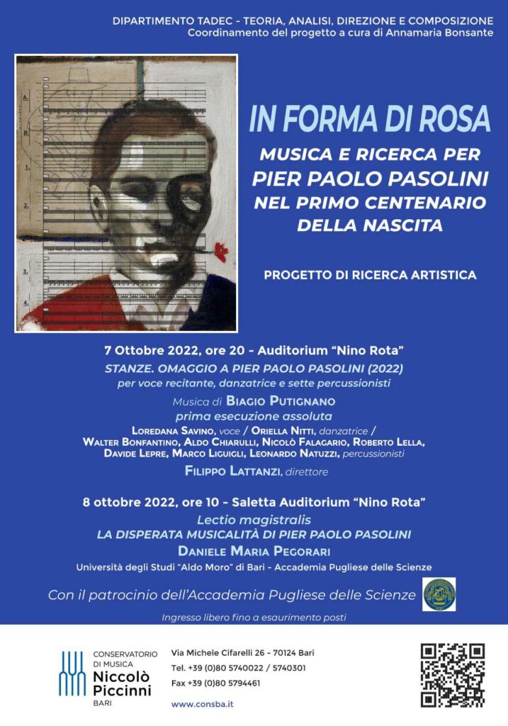In forma di Rosa - Pasolini - Conservatorio di Musica Bari